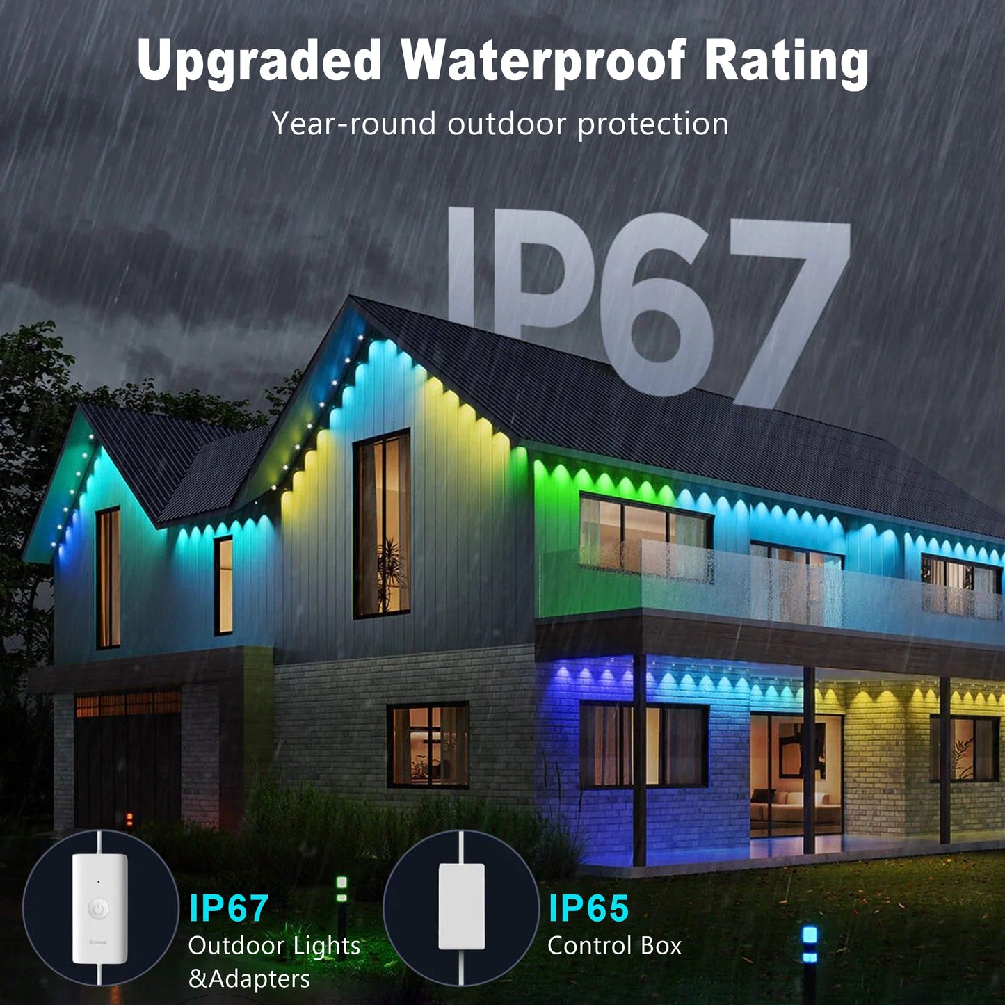 2025 Upgraded Smart Rainbow LED Permanent Outdoor Lights Pro