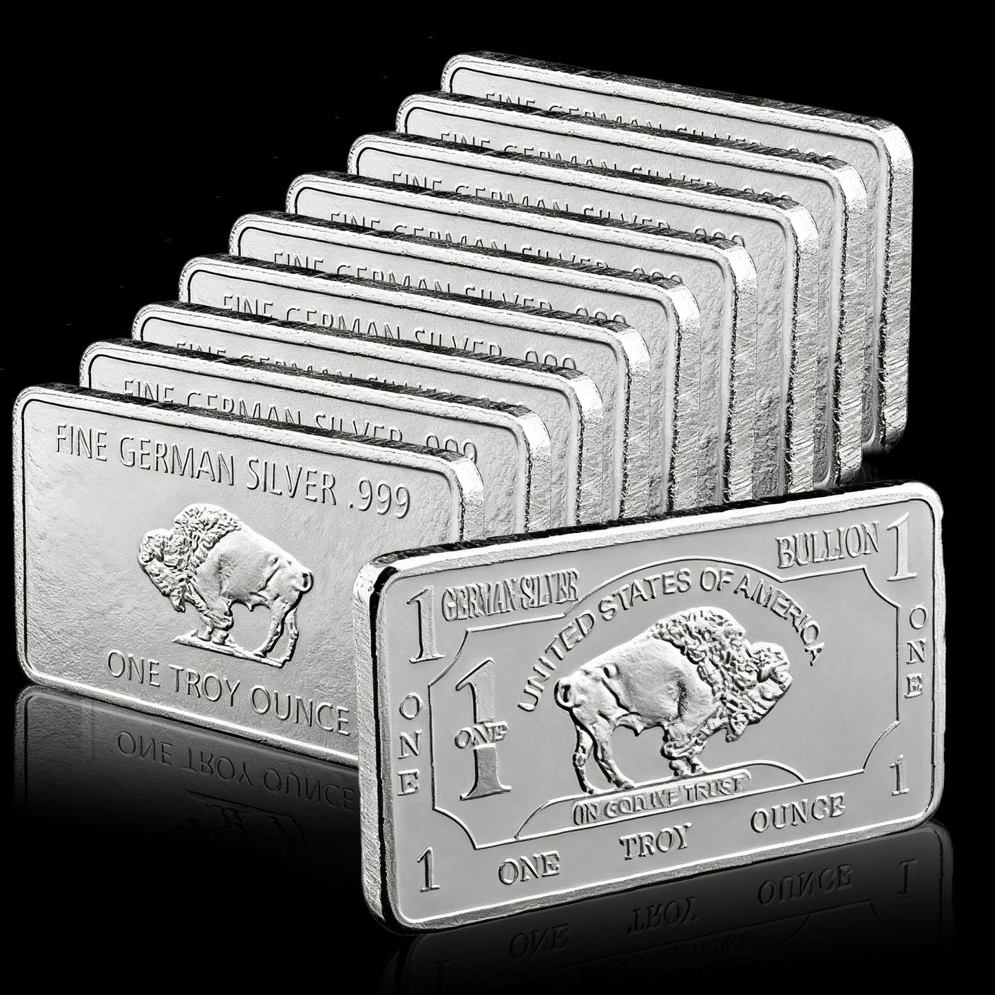 Germany Buffalo Silver Bar ( 1 Troy Ounce )