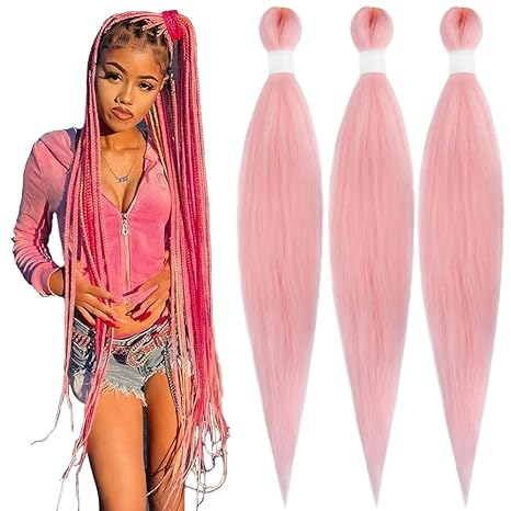 Long Braiding Hair 20inch Pre Stretched Synthetic Braiding hair Extensions for Braids