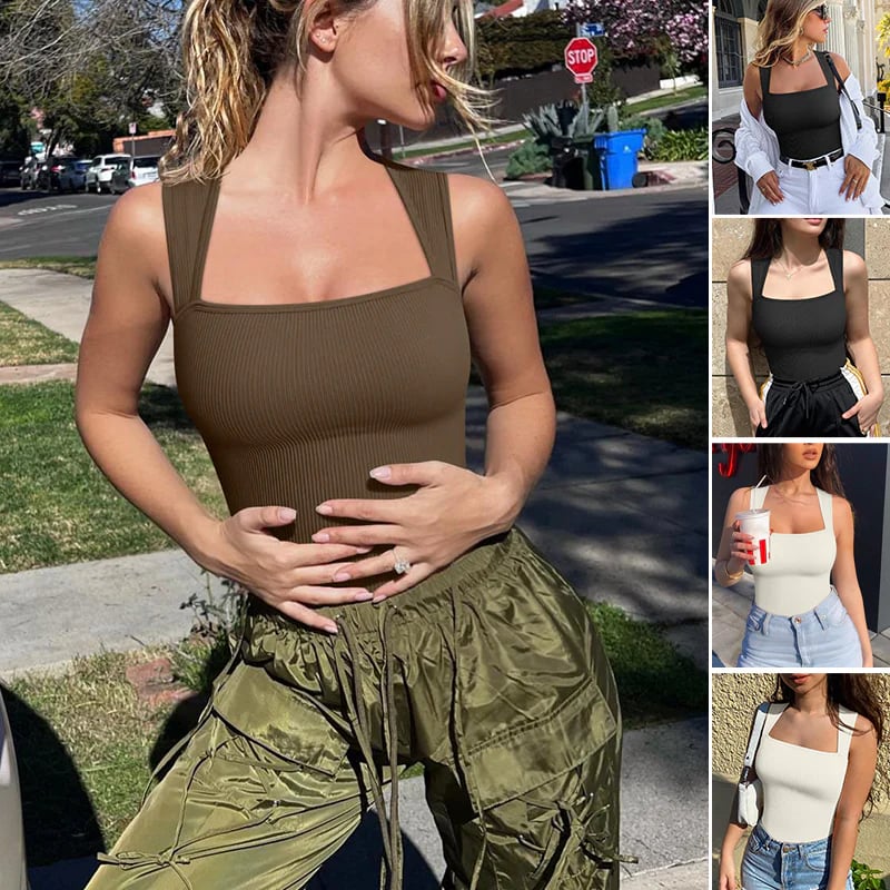 🔥Sleeveless Tank Tops Bodysuits