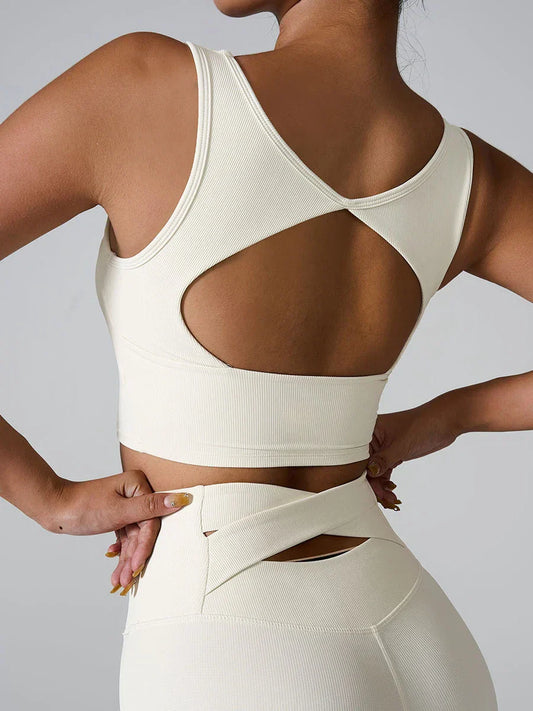 Whimsical Back Geometric Bra