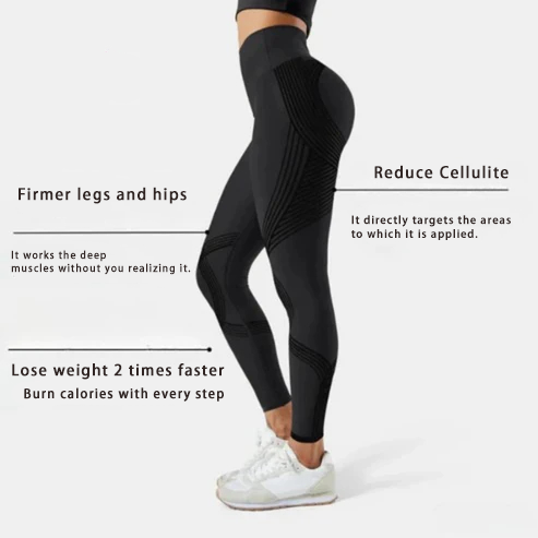 Women's Anti-Cellulite Massaging 3D Leggings