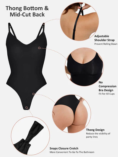 ✨ "Instant Hourglass! Seamless Tummy Control Bodysuit – Sculpts, Slims & Snatches Your Waist Without the Squeeze" ✨