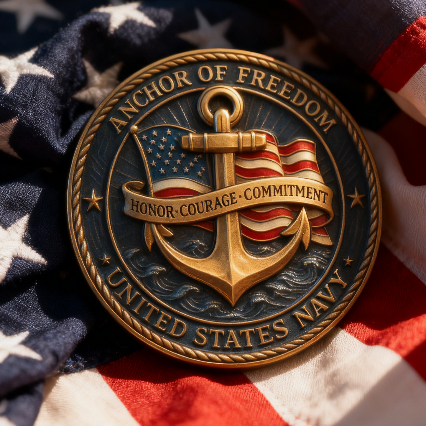 U.S. Navy Commemorative Coin – Anchor of Freedom⚓