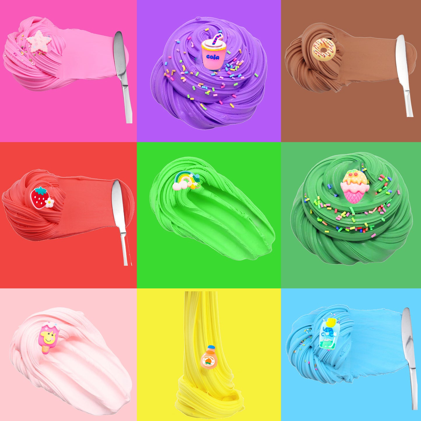 🧁(10 Pack) Butter Mud & Cotton Slime DIY Craft Set Creative Sensory Toys for Children - Fun & Safe!