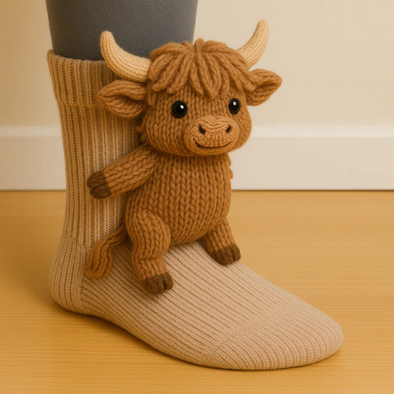 3D Knit Animal Socks🧦