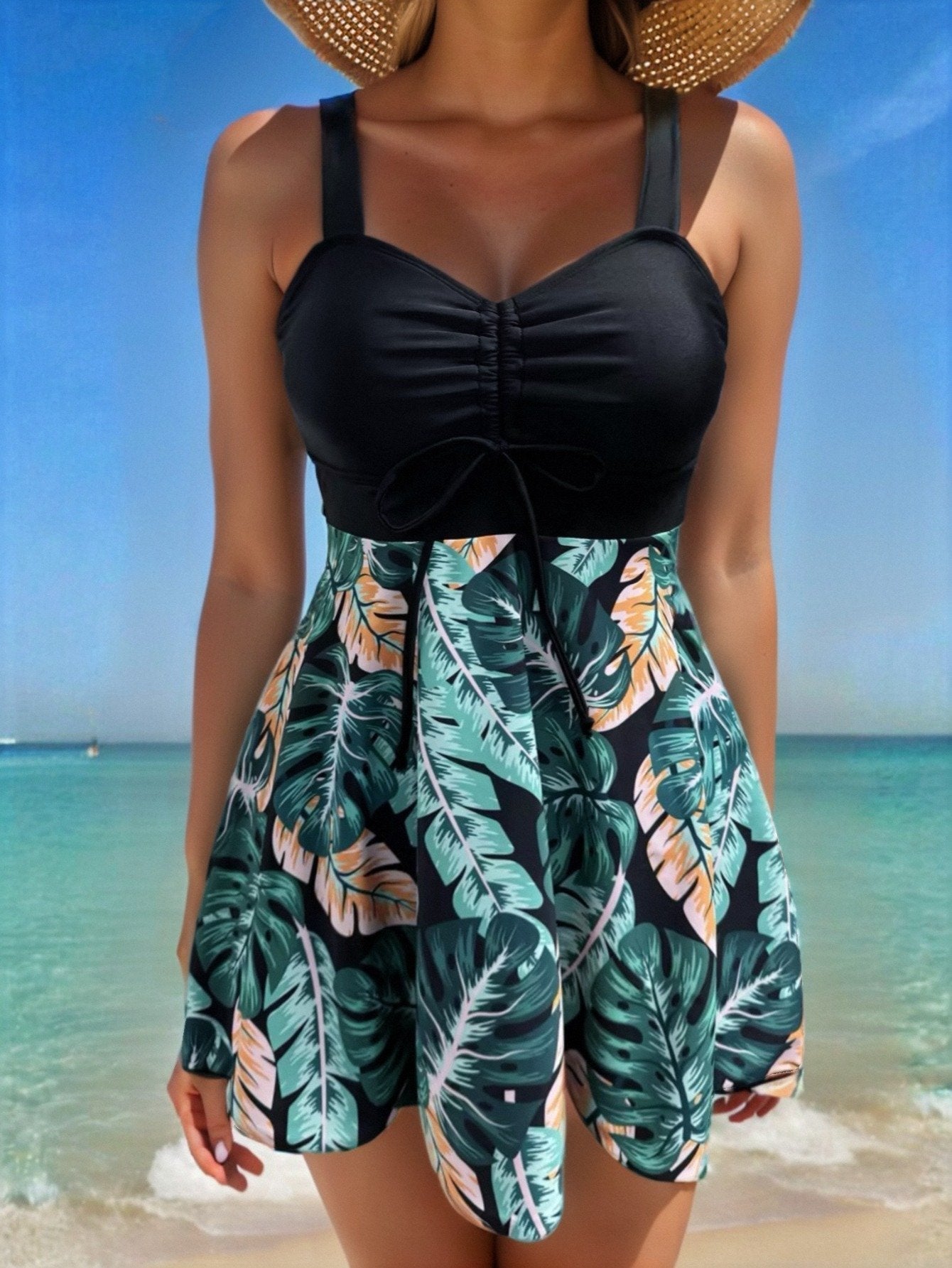 ๐ฅ๐2025 Women's V Neck Swimdress