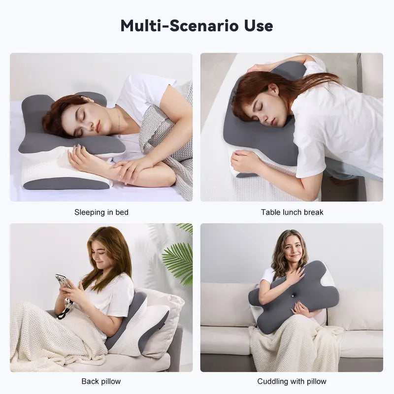 Ergonomic memory foam neck pillow ⚡, A pillow to relieve pain 💎, Mother's Day gift