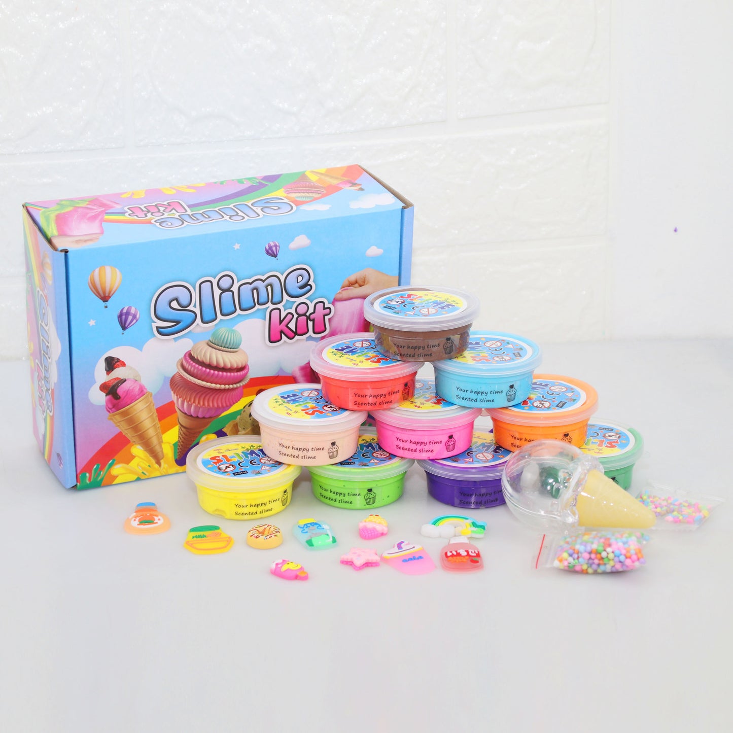 🧁(10 Pack) Butter Mud & Cotton Slime DIY Craft Set Creative Sensory Toys for Children - Fun & Safe!