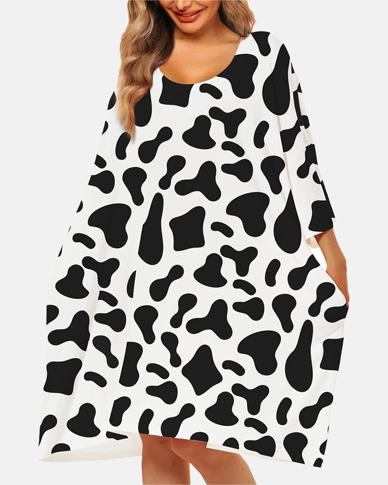 Soft Bamboo Sleepshirt with Pocket Plus Size S-6XL