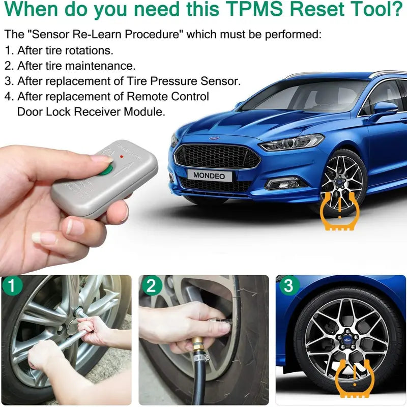 TPMS Reset Tool Sensor Relearn Reset Tool