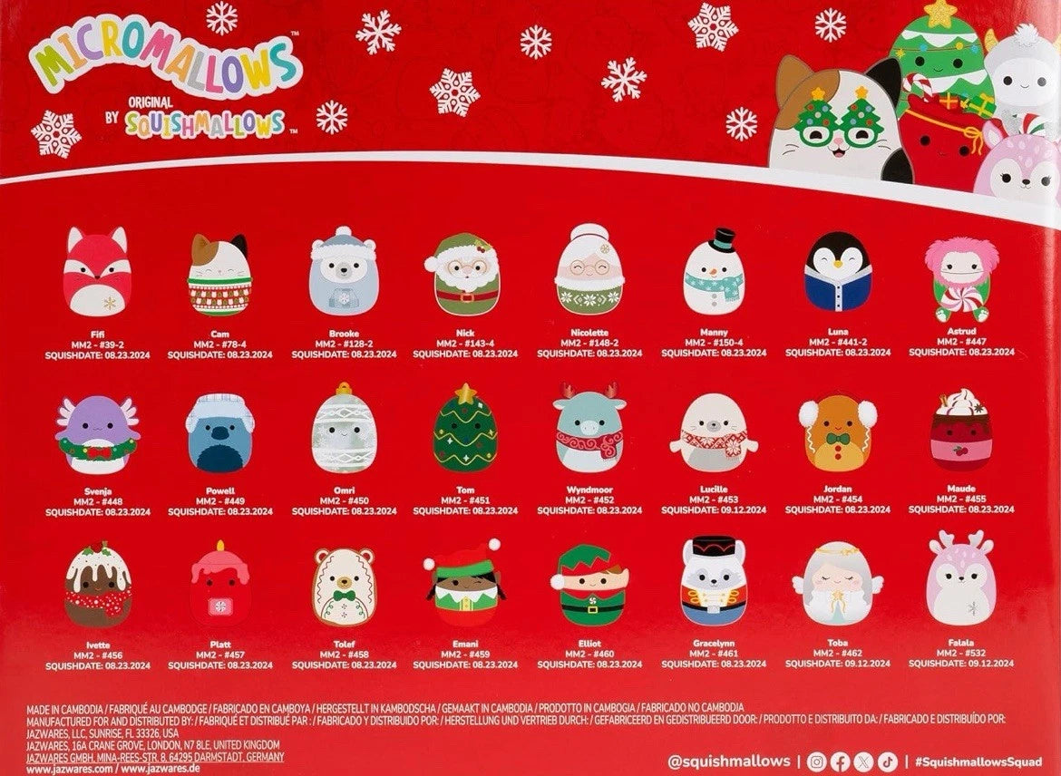 🎁Christmas Plush Doll Advent Calendar | Blind Box Countdown Toys