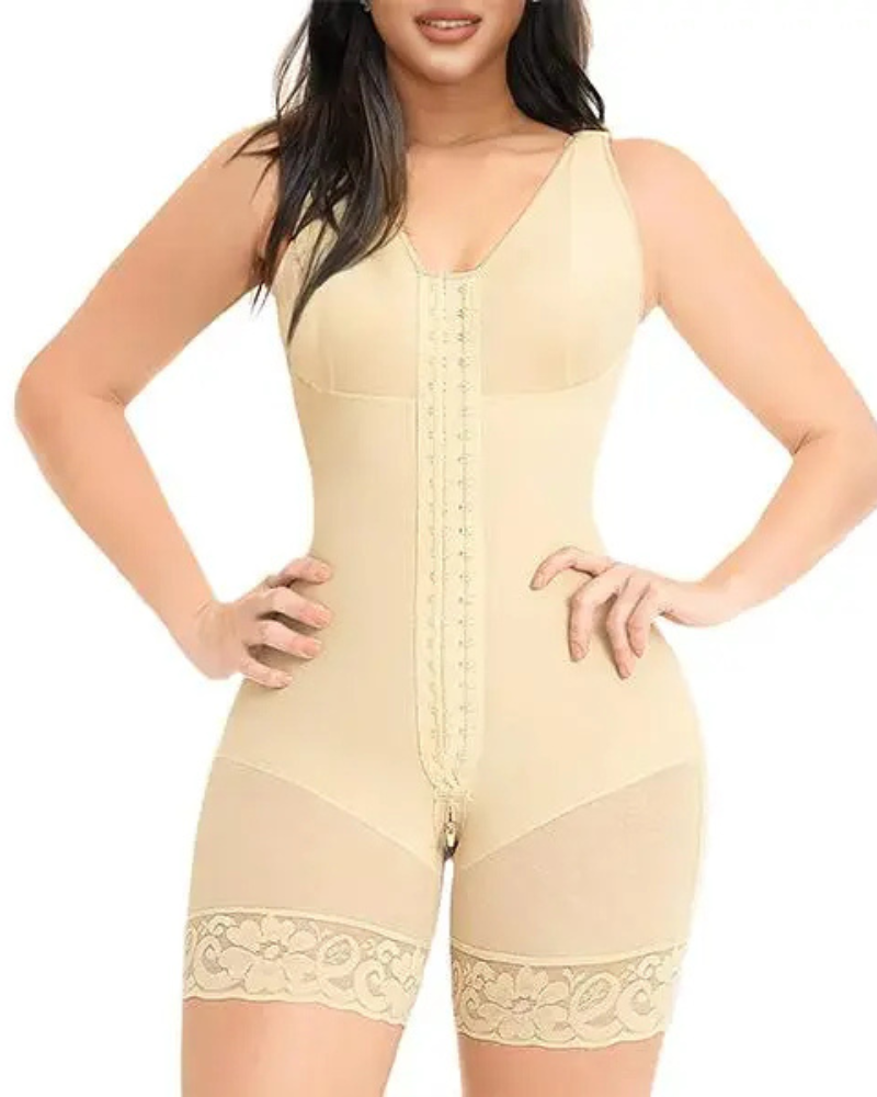⏳Limited-Time Offer🎉Extra Plus Size Shaper Bodysuit Tummy Control Shapewear With Bra