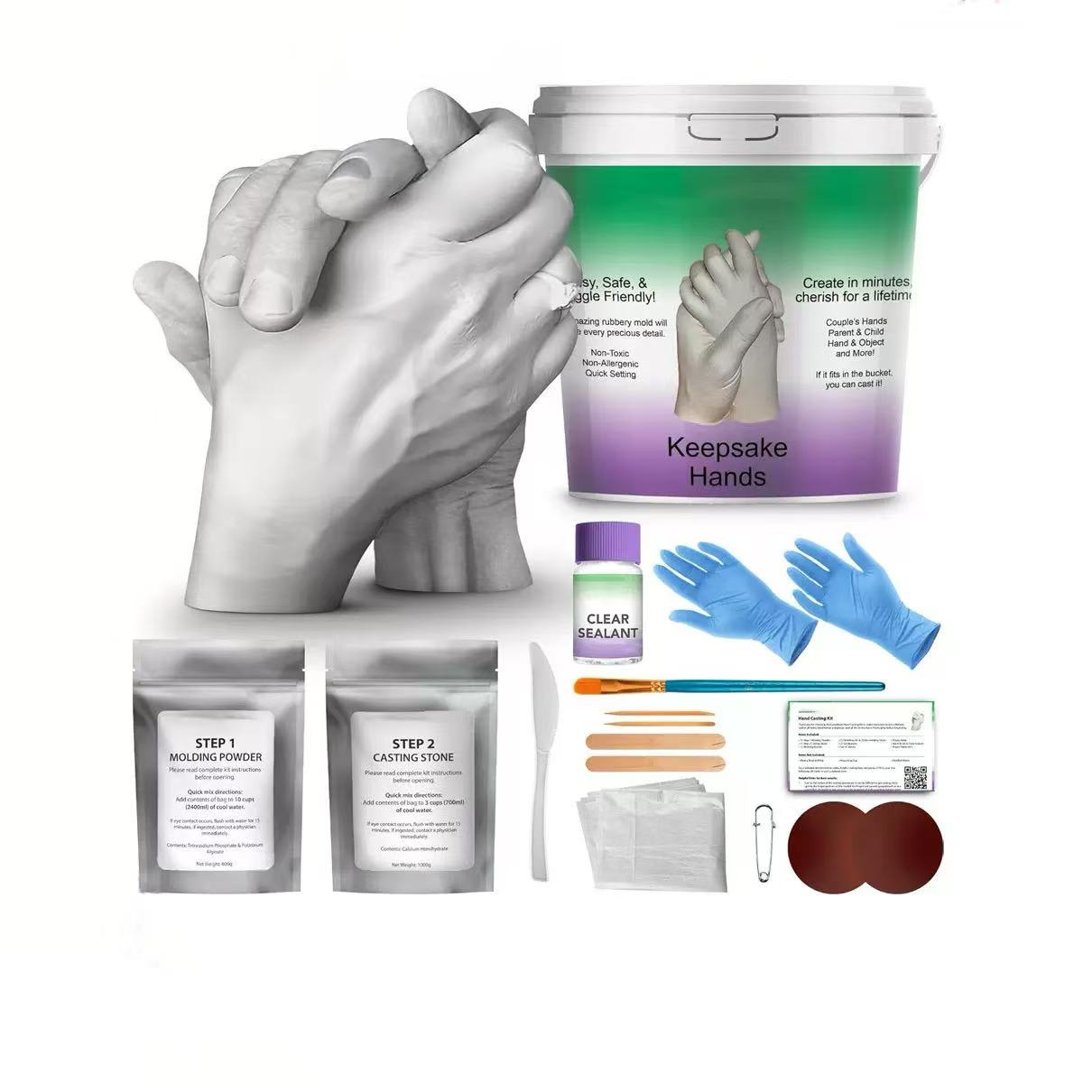 Hand Casting Kit – The Original Hand Mold Kit for Couples