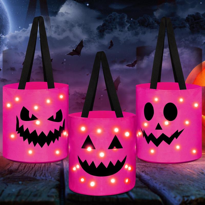 π Halloween LED Candy Buckets | Reusable Trick-or-Treat Bags