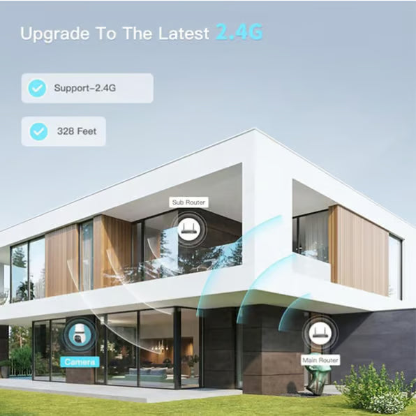 1080P Light Bulb Security Camera,Wireless Outdoor Indoor Camera with Night Vision