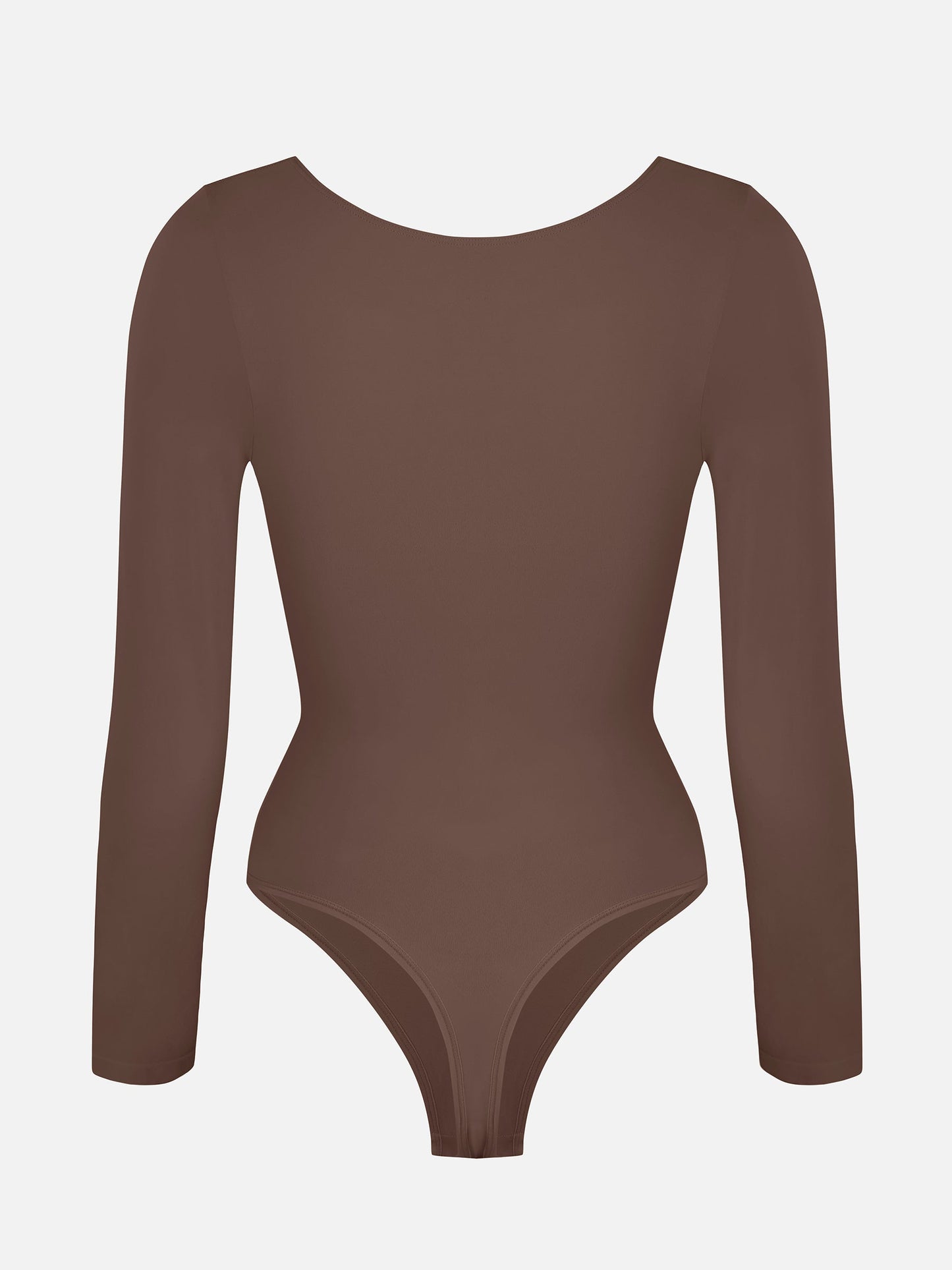 Seamless Long Sleeve Tummy Control Thong Bodysuit