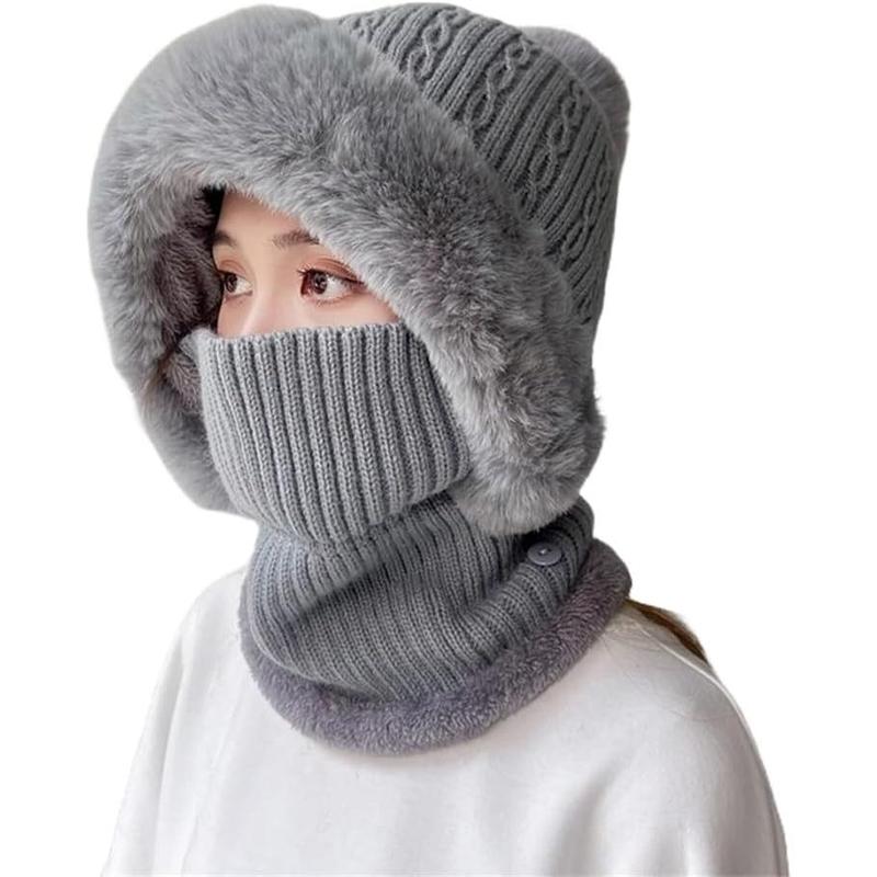 Men Women Windproof Ski Mask Cold Weather Gear Face Cover Winter Scarf Hat Outdoor Sports Protection