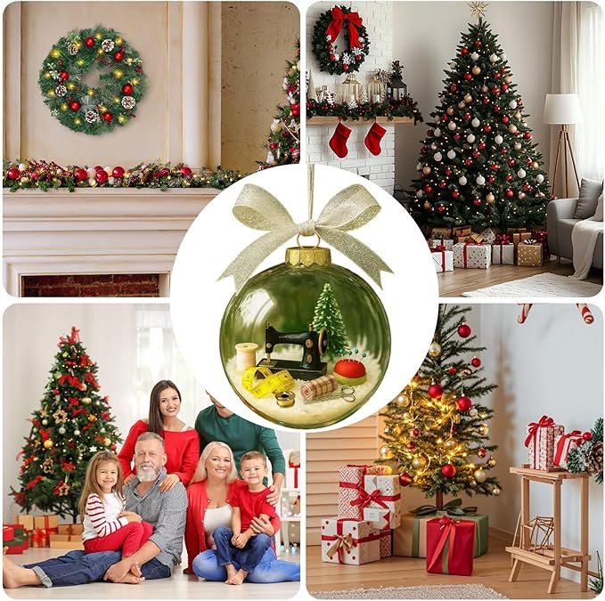Holiday Sewing Snow Globe Ornamentš