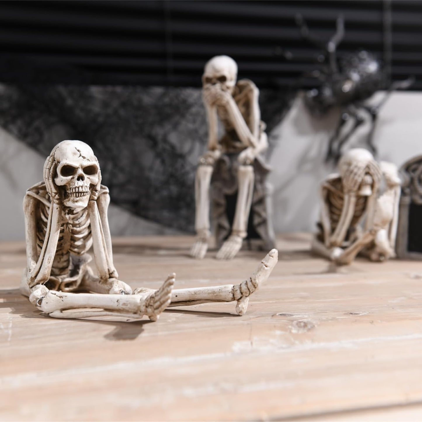 🎃👻💀Halloween Fireplace Simulation Skull Combination