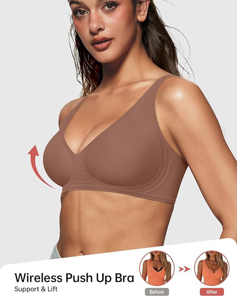 Comfort Fit  Seamless Deep V Wireless Bra