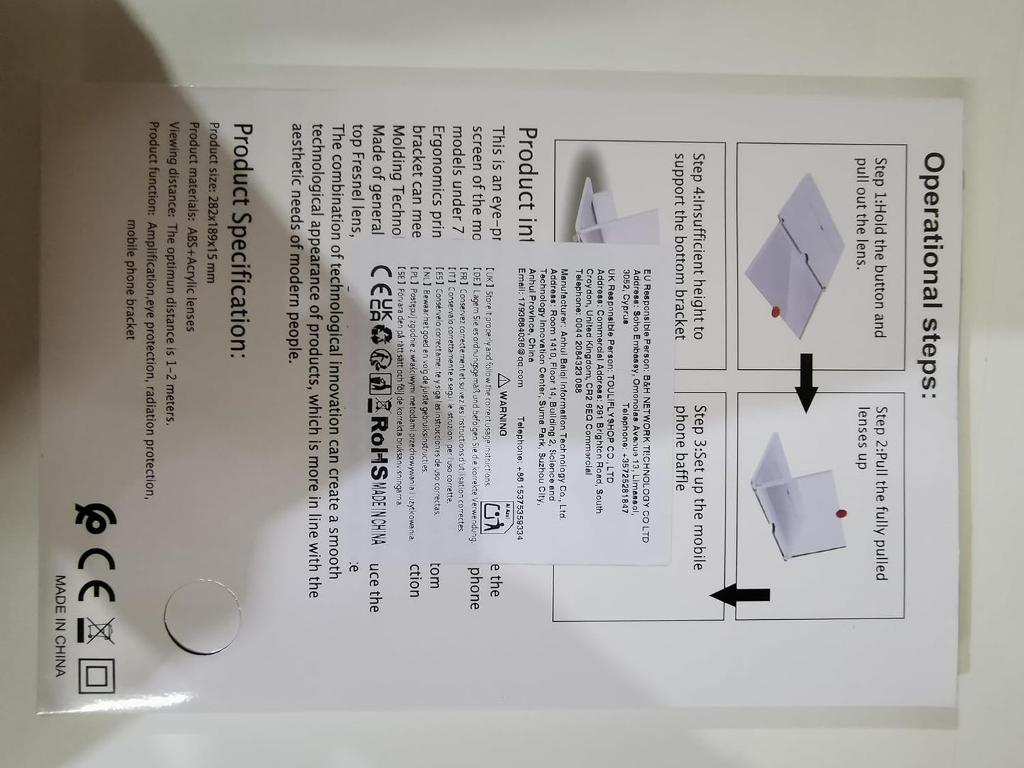 Mobile Phone Magnifier, 3D Screen Magnifier