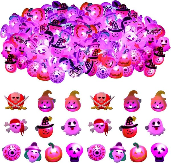 π Hot Sale Promotion 49% OFF π₯ Halloween 50Pcs LED glowing ring