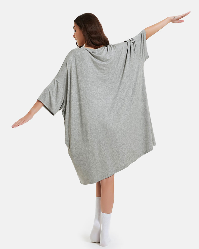 Soft Bamboo Sleepshirt with Pocket Plus Size S-6XL