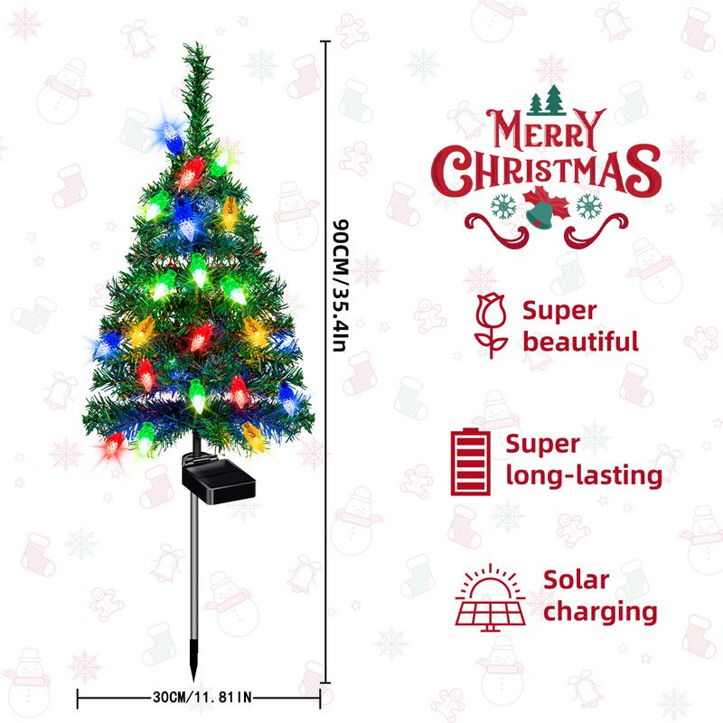 Outdoor Christmas Decorations Solar Christmas Tree