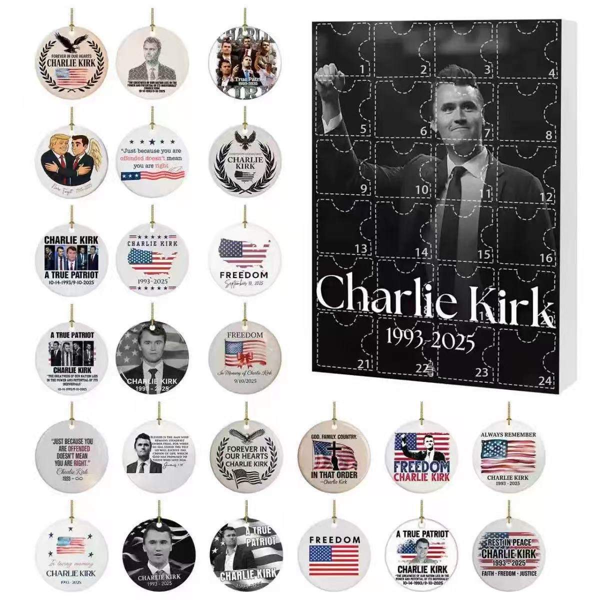 Charlie Kirk Advent Calendar: 24 Days of Surprise Mini Figures
