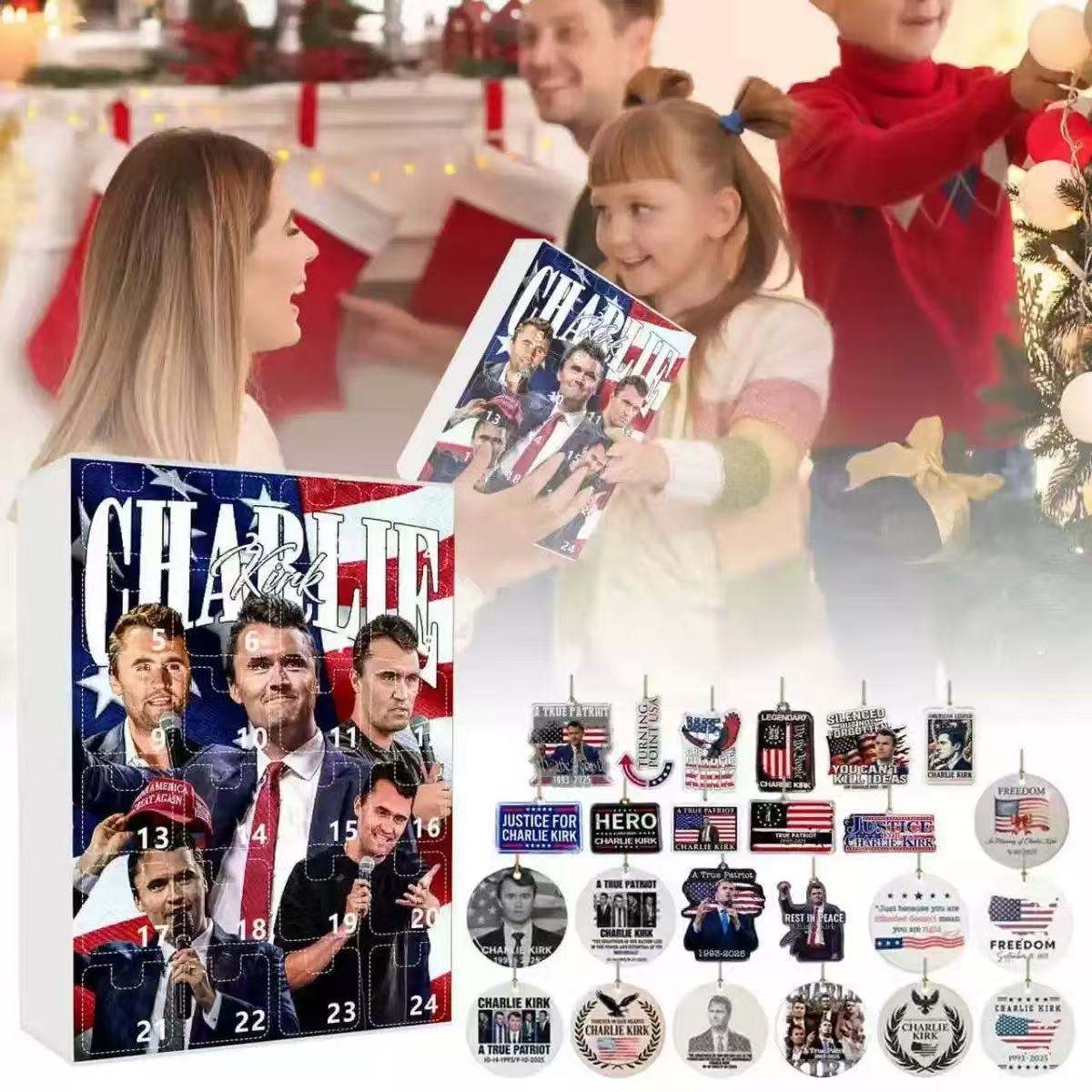 Charlie Kirk Advent Calendar: 24 Days of Surprise Mini Figures