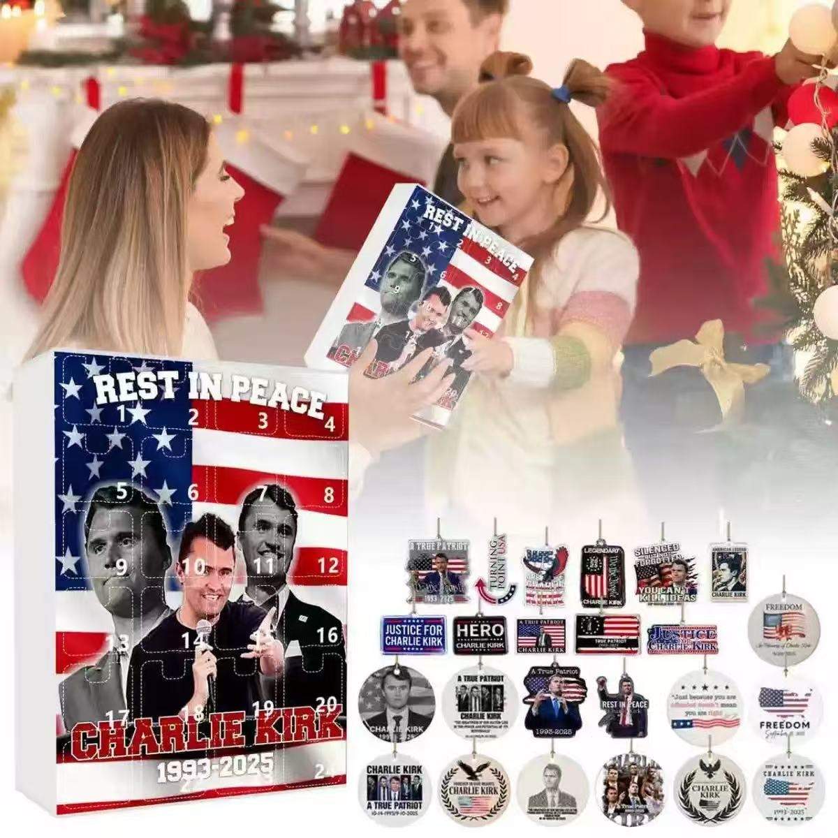 Charlie Kirk Advent Calendar: 24 Days of Surprise Mini Figures