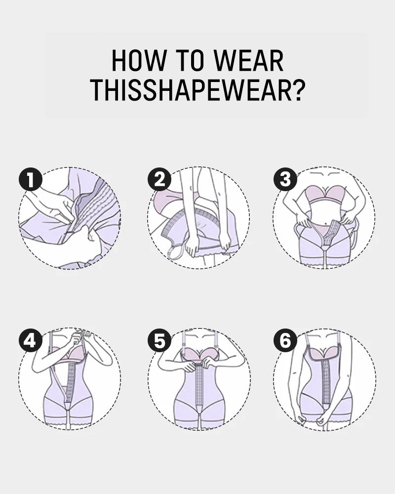 ⏳Limited-Time Offer🎉Extra Plus Size Shaper Bodysuit Tummy Control Shapewear With Bra