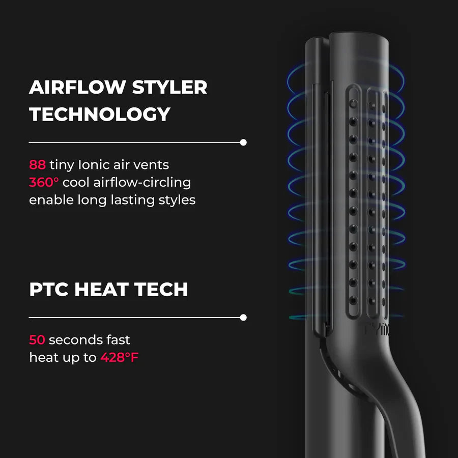 Cold air plywood straight hair curly dual-purpose no-damage curling iron