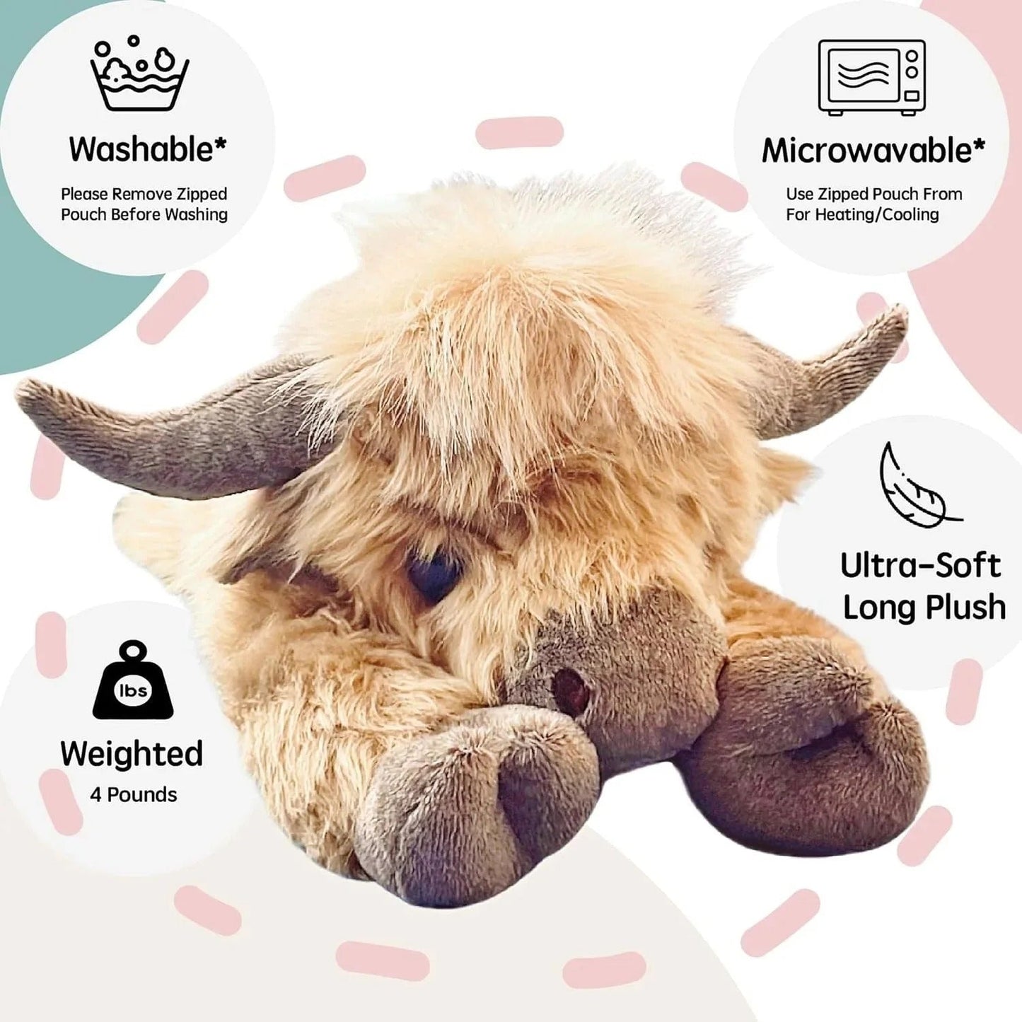 Cute Cartoon Highland Cow Stuffed Toy - Hot Sale 50% Off π₯