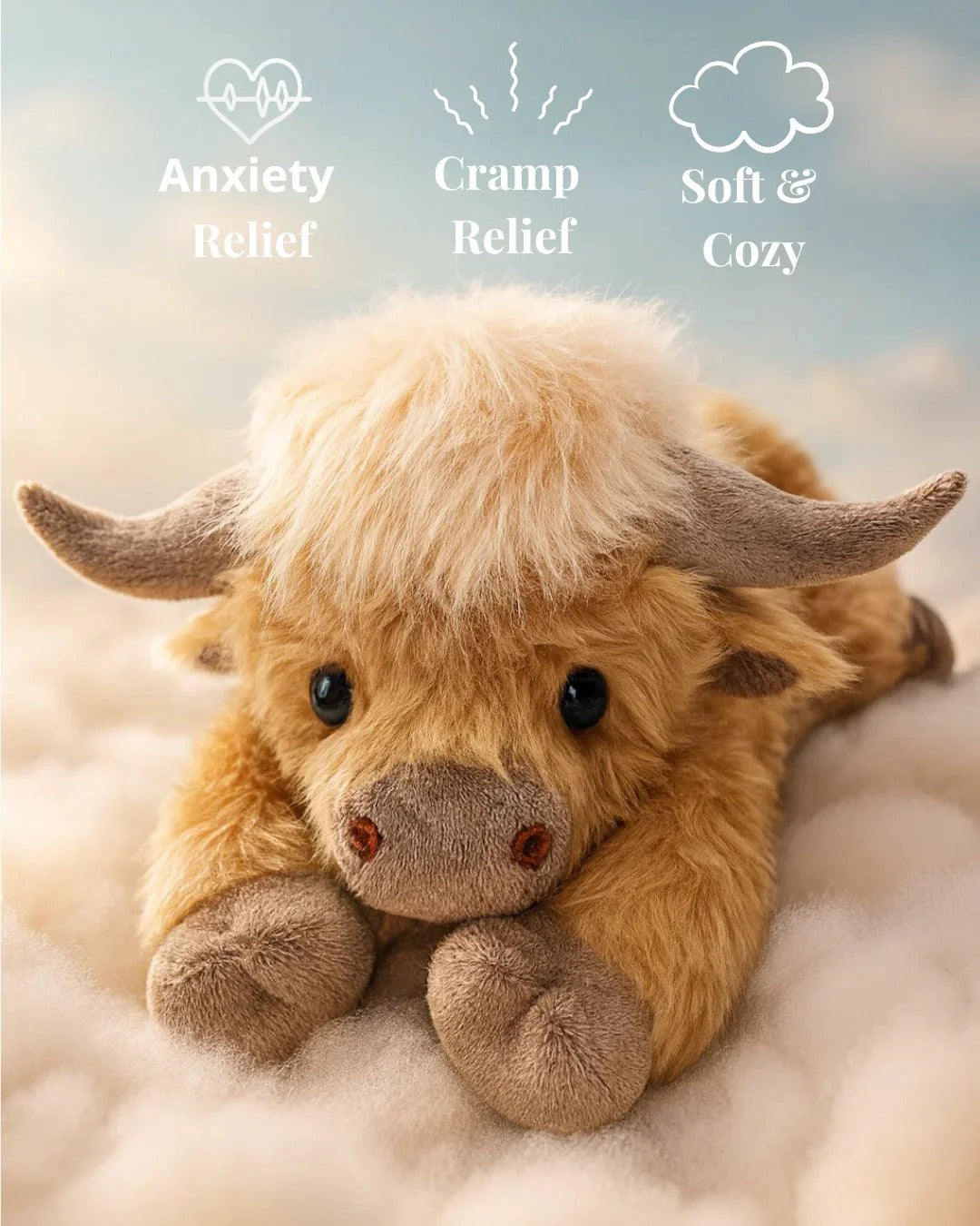 Cute Cartoon Highland Cow Stuffed Toy - Hot Sale 50% Off π₯
