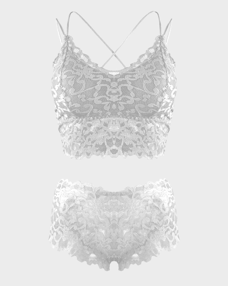 Romantic Lace Bralette & Panty Bundle (4 Sets)