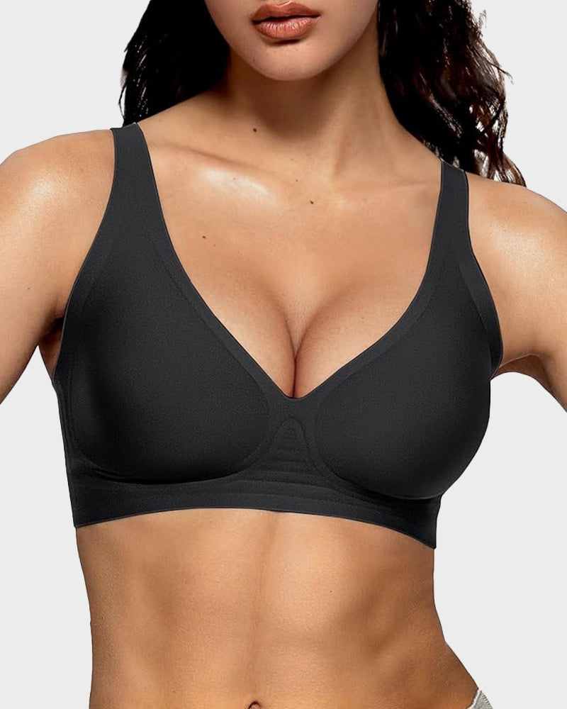 Comfort Fit  Seamless Deep V Wireless Bra