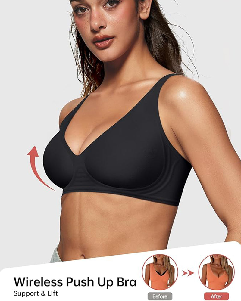 Comfort Fit  Seamless Deep V Wireless Bra