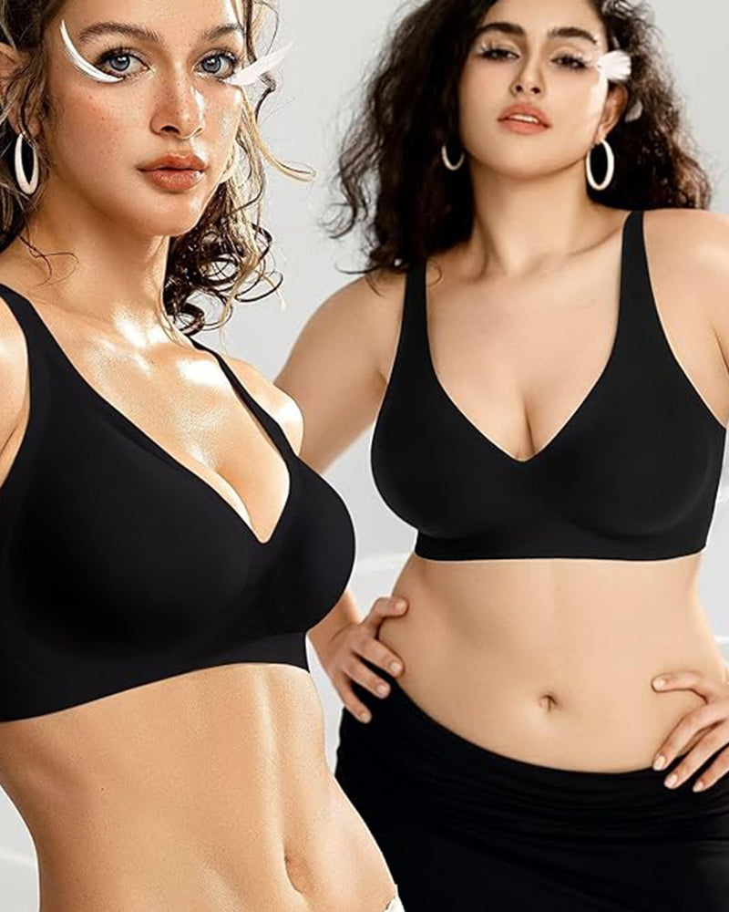 Comfort Fit  Seamless Deep V Wireless Bra