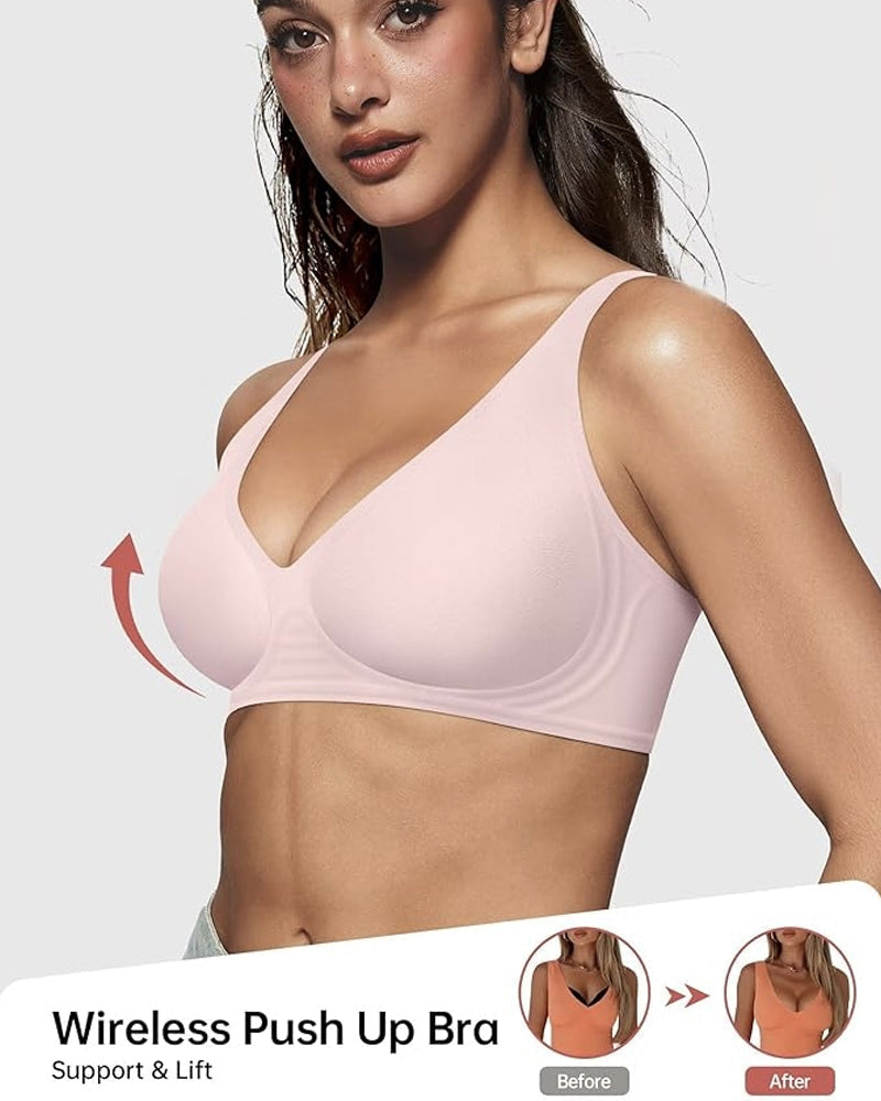 Comfort Fit  Seamless Deep V Wireless Bra