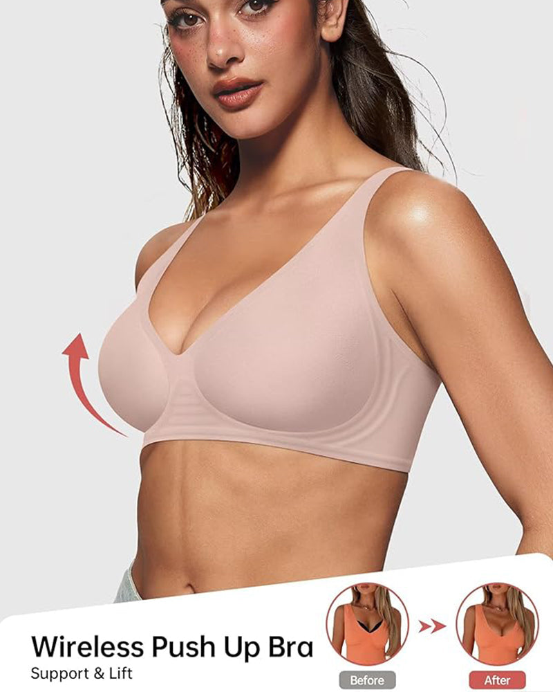 Comfort Fit Seamless Deep V Wireless Bra