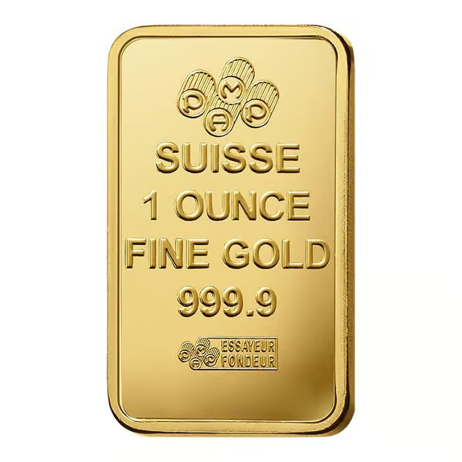 1 oz Gold Bar PAMP Suisse Lady Fortuna Veriscan Carbon Neutral