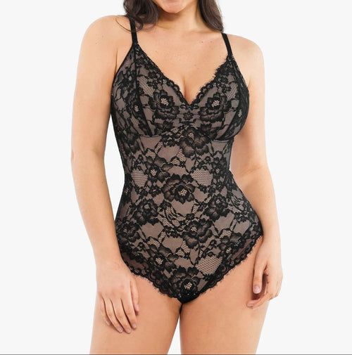 š„Summer Promotion 49% OFF - V Neck Lace Shapewear Bodysuitš©±