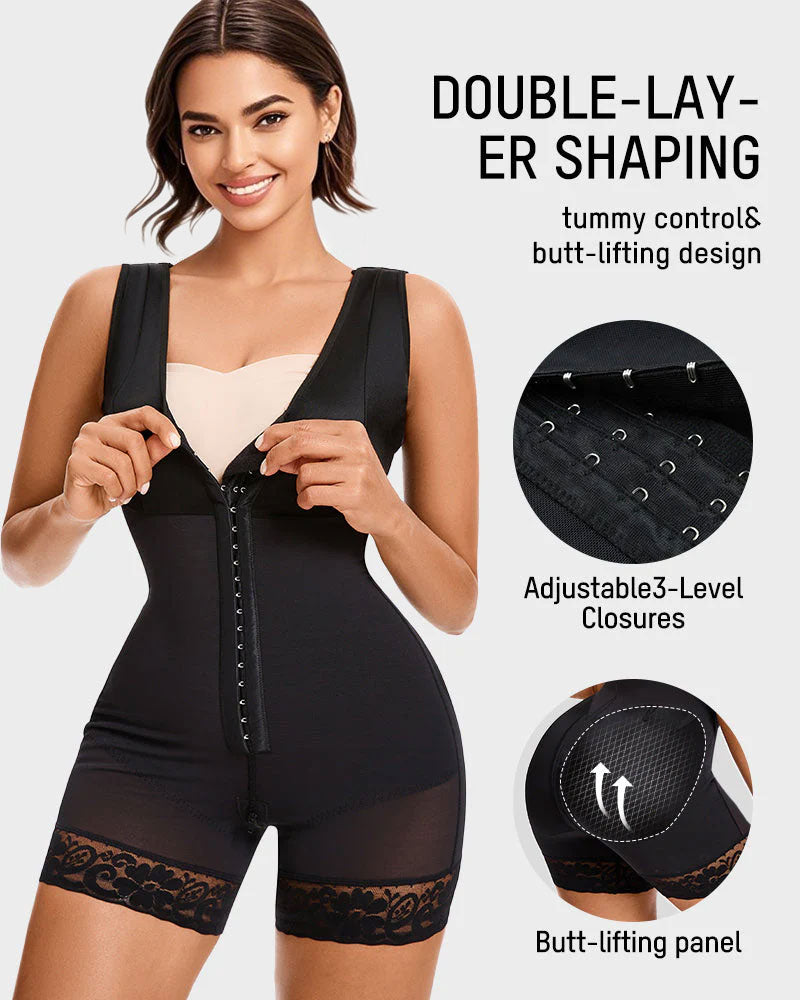 ⏳Limited-Time Offer🎉Extra Plus Size Shaper Bodysuit Tummy Control Shapewear With Bra