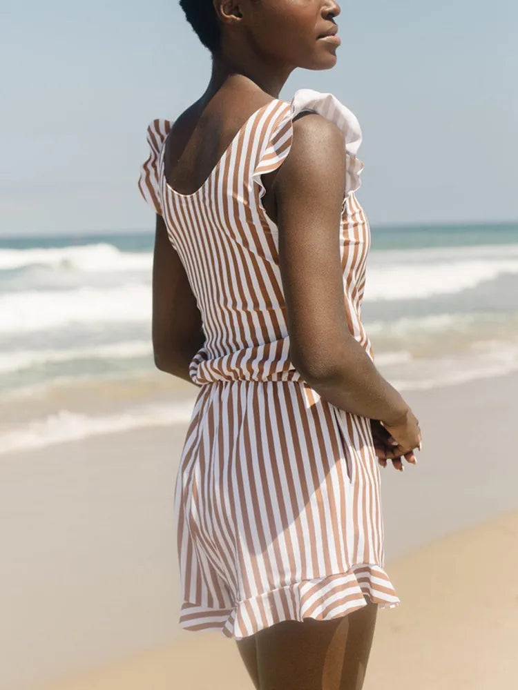 Swim Romper Built-in Bra