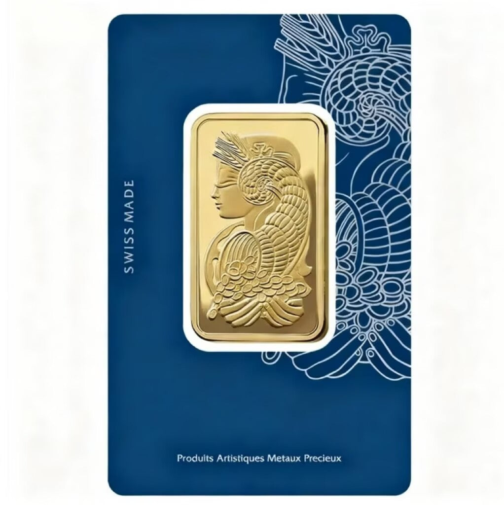 1 oz Gold Bar PAMP Suisse Lady Fortuna Veriscan Carbon Neutral