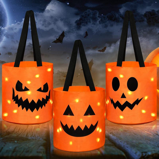 🎃 Halloween LED Candy Buckets | Reusable Trick-or-Treat Bags