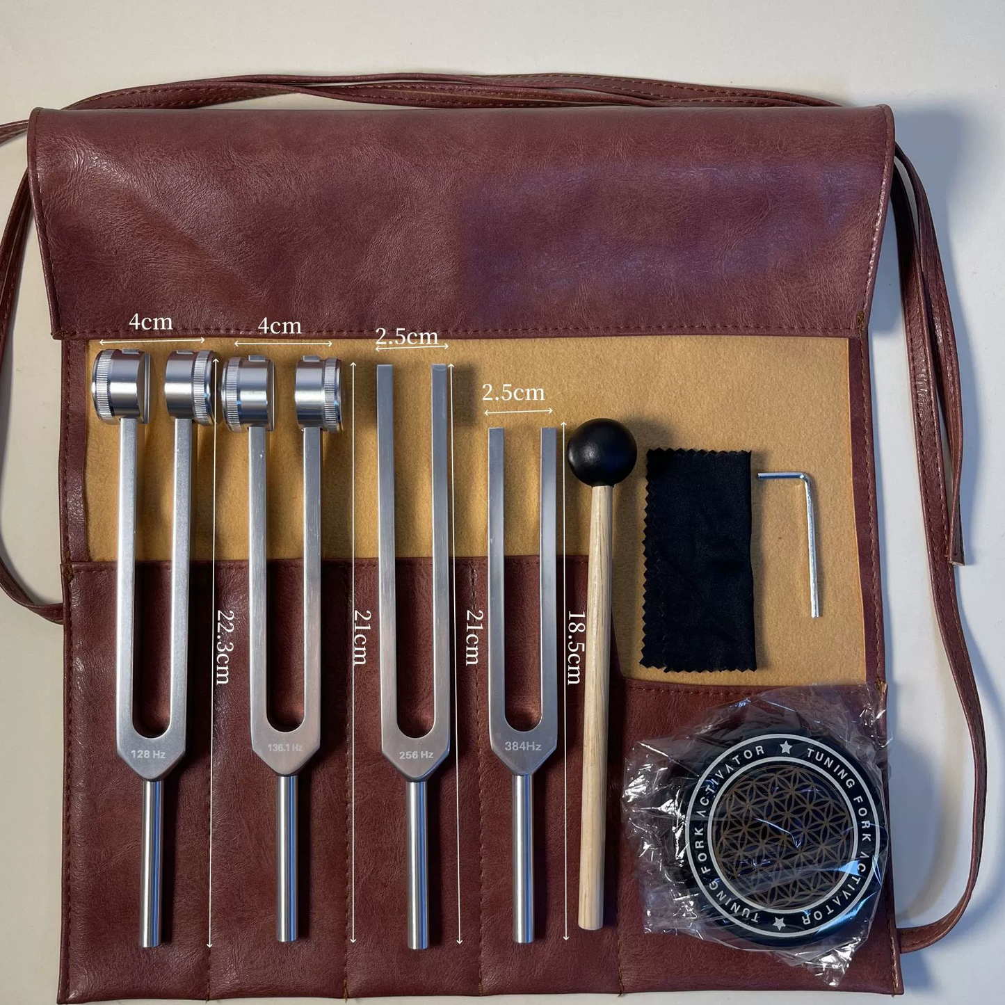 ✨ 128-384Hz Resonance Tuning Fork Set