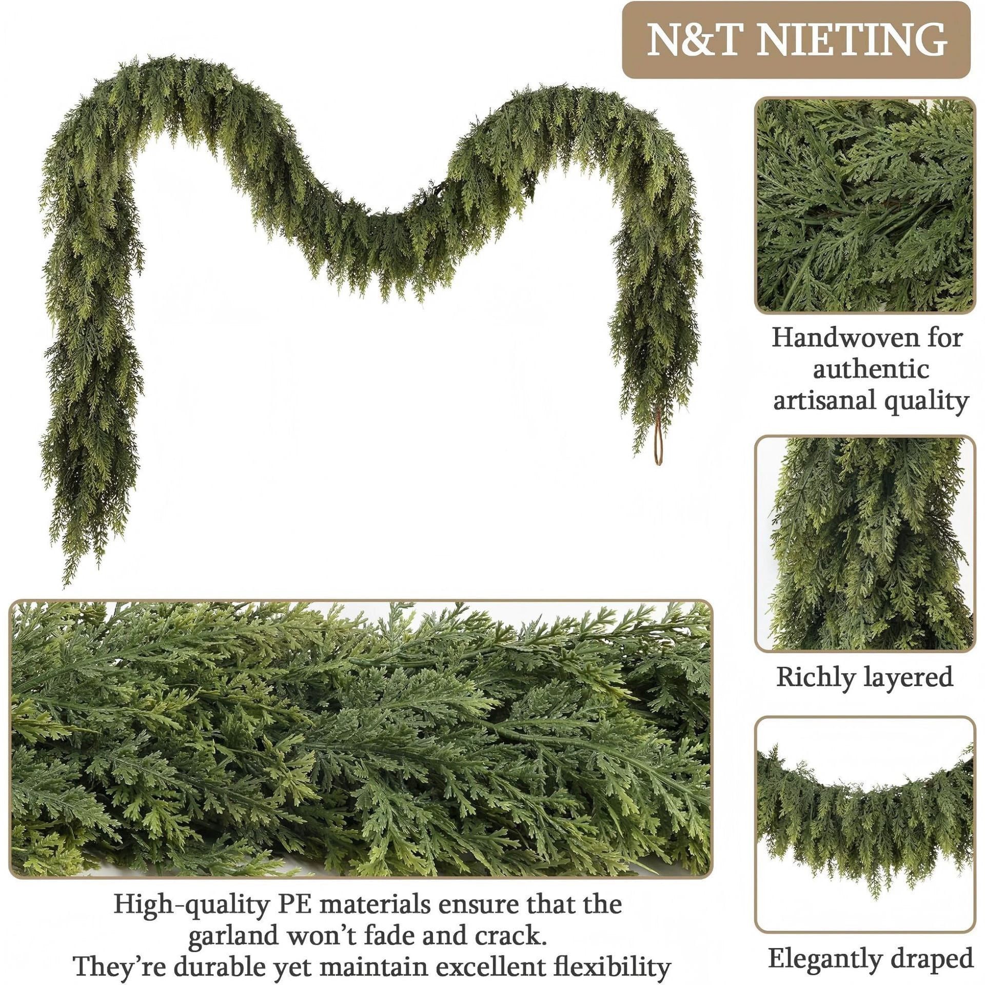 1Pcs Artificial Cedar Garlands